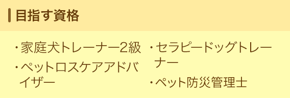 目指す資格