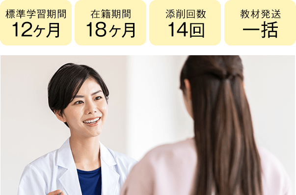 期間12ヶ月・18ヶ月、添削14回